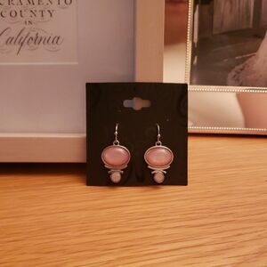 Elegant Pink Dangle Earrings